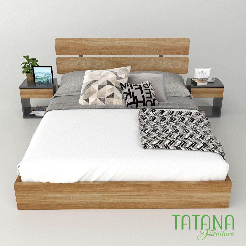 giường gỗ tatana-mdf007
