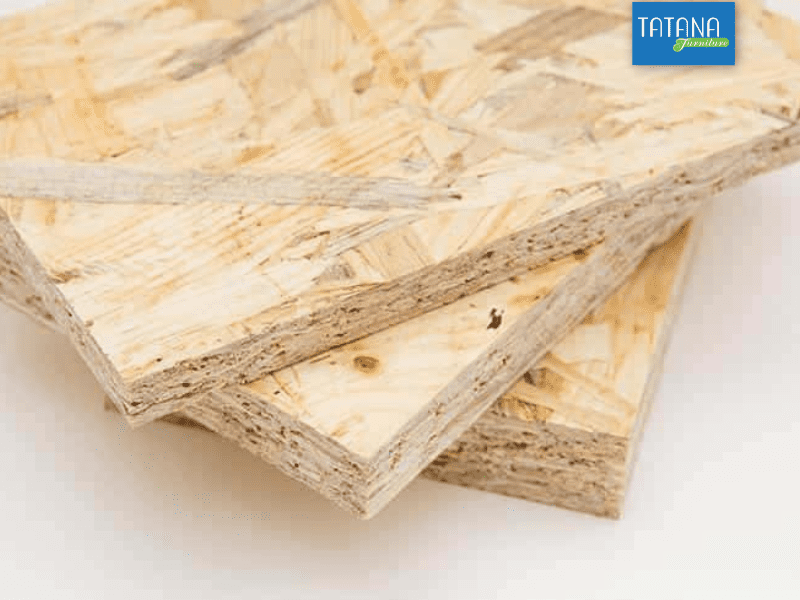 Giường gỗ công nghiệp làm từ gỗ ván dăm có độ bền tương đối