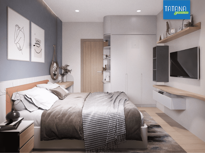 Chất liệu gỗ công nghiệp phù hợp để làm nội thất phòng ngủ nhỏ