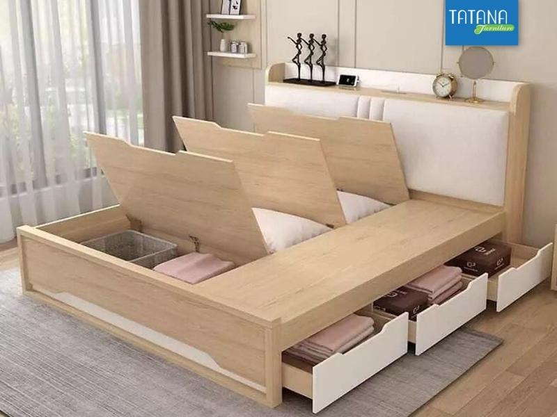 Thiết kế giường ngủ gỗ công nghiệp đa dạng