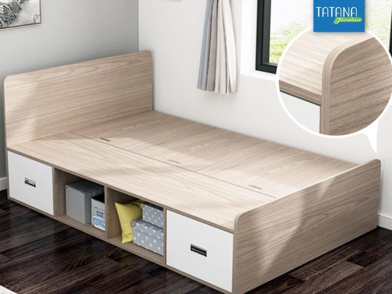 Nhờ thiết kế đơn giản nên giường gỗ công nghiệp không tốn thời gian sản xuất