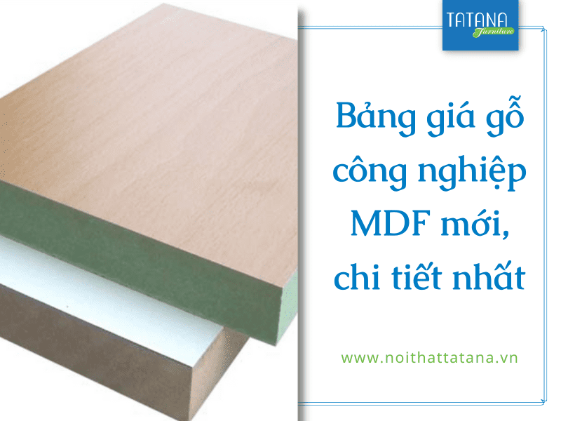 Bảng giá gỗ công nghiệp mdf
