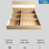 Giường gỗ Nhật ngăn kéo Tatana MDF032 - Ảnh 3