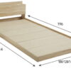 Giường gỗ bệt kiểu Nhật Tatana MDF036 - Ảnh 8