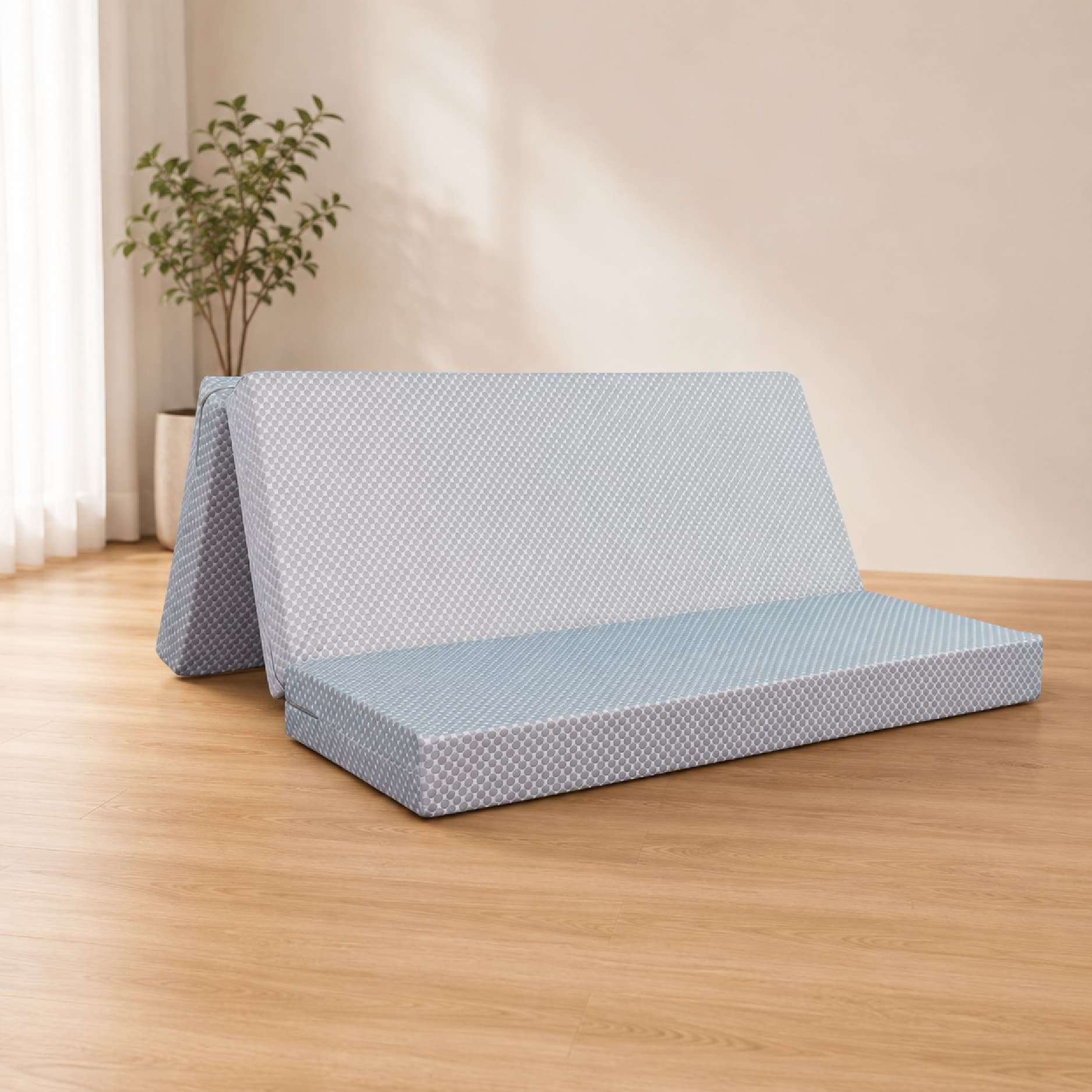 Nệm Cao Su Nhân Tạo Mát Lạnh Gấp 3 Tatana