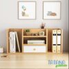 Kệ Sách Gỗ Lắp Ghép Để Bàn Tatana KS033
