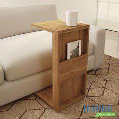Kệ Sách Kết Hợp Bàn Gỗ MDF Kẹp Sofa KS037