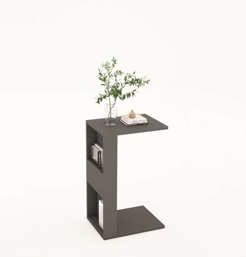 Kệ Sách Kết Hợp Bàn Gỗ MDF Kẹp Sofa KS037