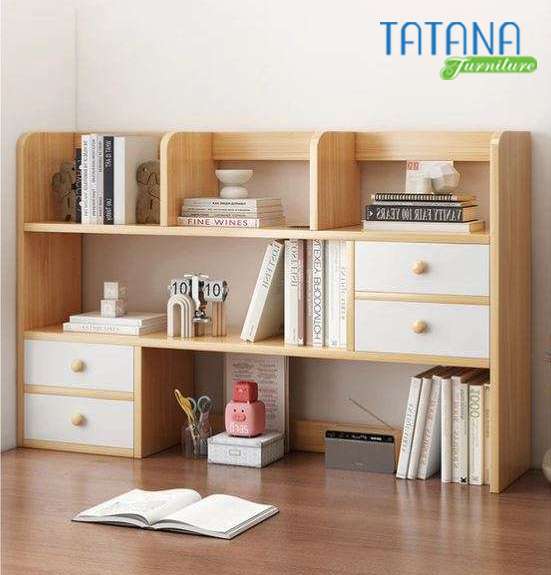 Kệ Sách Để Bàn, Kệ Trang Trí Tatana KS046