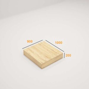 Alternative view of Giường ngủ gỗ khối hộp ngăn kéo Tatana MDF057