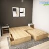 Giường ngủ gỗ khối hộp ngăn kéo Tatana MDF057 - Ảnh 10