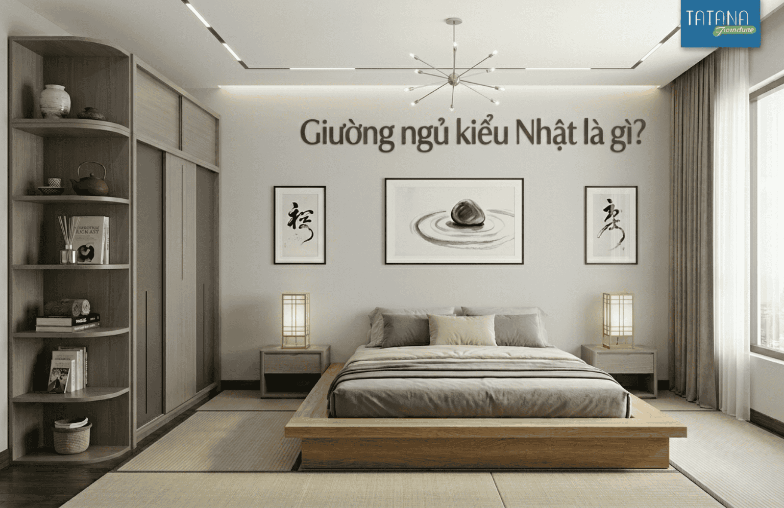 Giường ngủ kiểu Nhật hiện đại